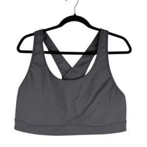 Ideology Dark Gray Yoga Workout Running Athletic Athleisure Sports Bra Size 3X